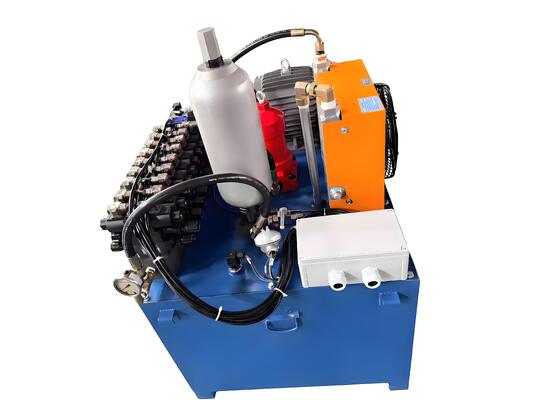 Unità di alimentazione idraulica-6L Serbatoio in acciaio 2.5cc/R Pompa idraulica con motore AC 380V 750W 1450RPM-2